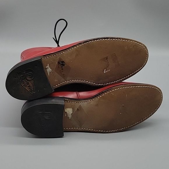 Justin roper diamond j vintage red combat boots - Picture 7 of 11